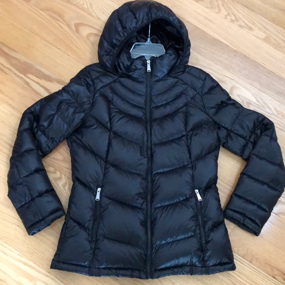 Calvin Klein packable premium down hooded jacket